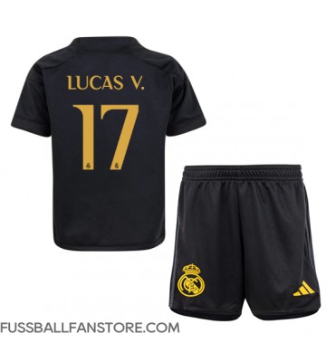 Real Madrid Lucas Vazquez #17 Replik 3rd trikot Kinder 2023-24 Kurzarm (+ Kurze Hosen)